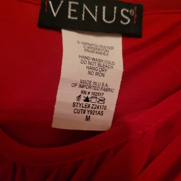 2/$40 Venus 3 size Medium Blouses Used Gently... Stretchy material,sheer top.. - Picture 3 of 14